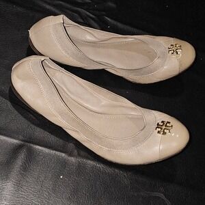 Tory‎ Burch Womens Tan Taupe Jolie Ballet Flats Shoes 8M 8